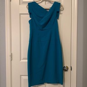 Teal blue dress